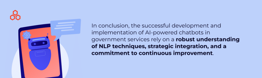Conclusion for the AI-powered chatbots in government services blog